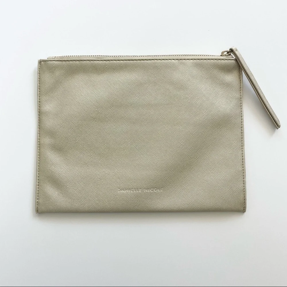 Danielle Nicole Gold Clutch Handbag Purse